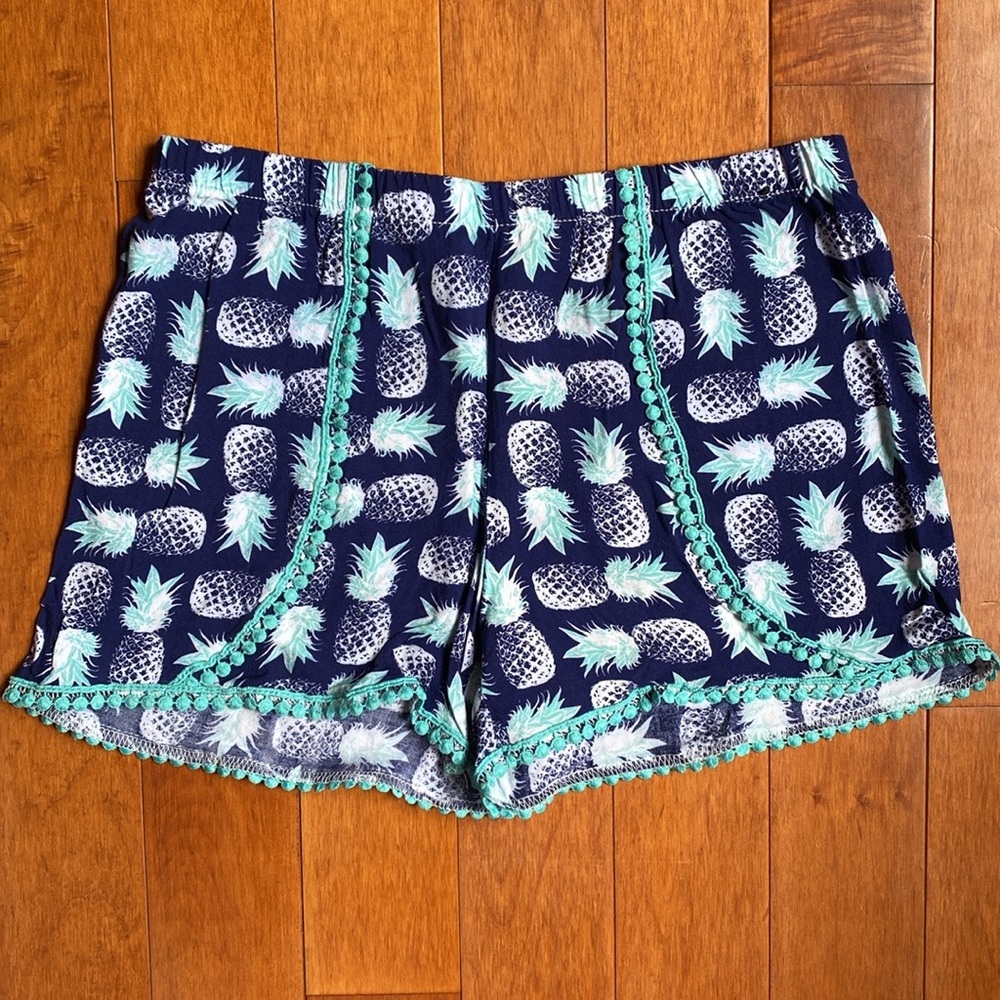 Pineapple Print Shorts